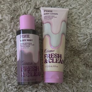 Pink Fresh & Clean Body Mist and Lotion Set